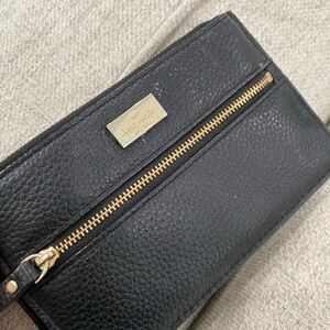 Kate Spade Black Textured Pouch